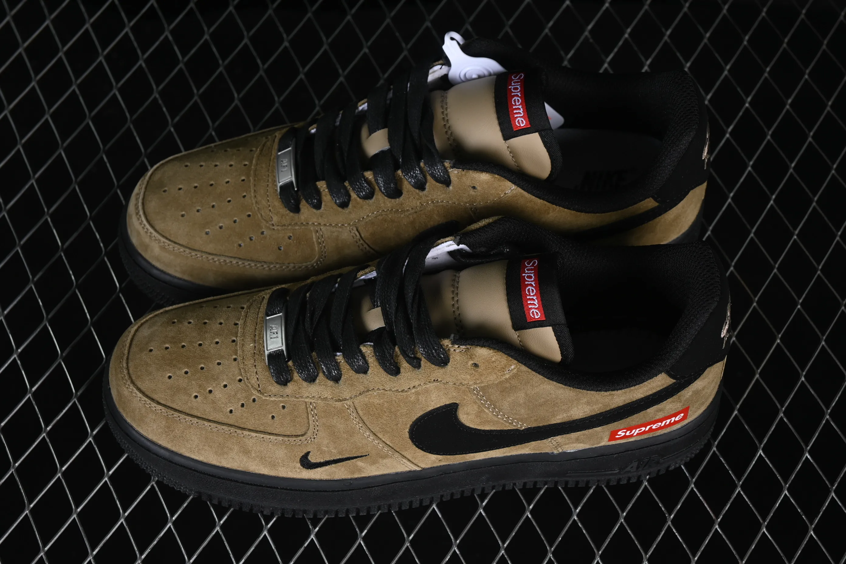 All categories Nk Air Force 1 Air Force series Nk Air Force 1 Low Air Force low-top Nike Air Force 1'07 Low joint khaki black Air Force 1 low-top casual sneakers DV5477-201